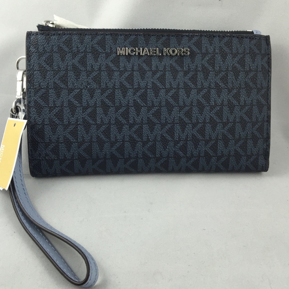 Michael Kors NEW jet set travel double zip wallet - Picture 2 of 8
